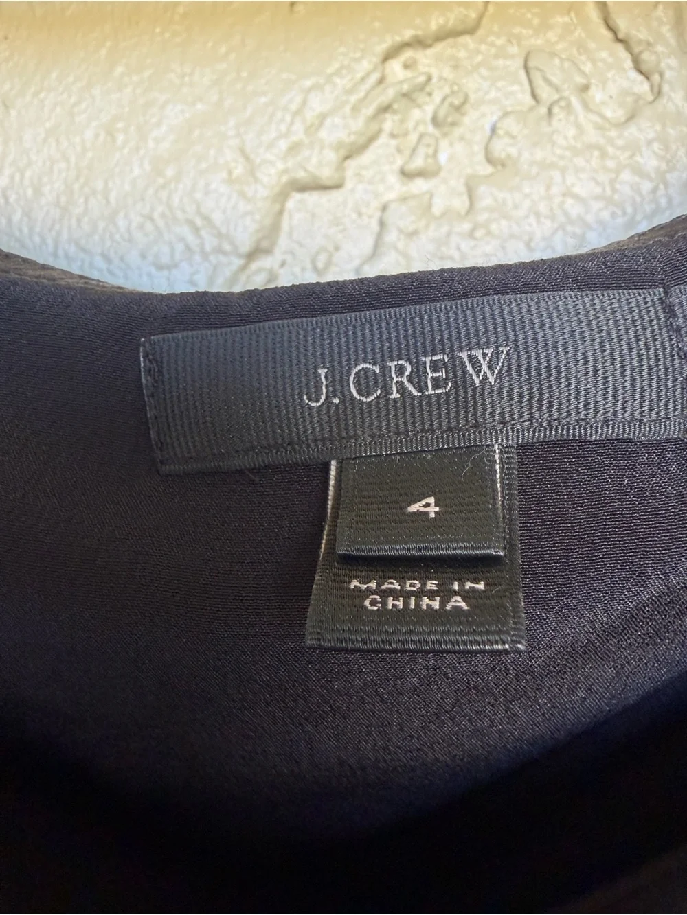 J. Crew Black off-the-shoulder Silk Blouse Ruffled Shoulder Straps